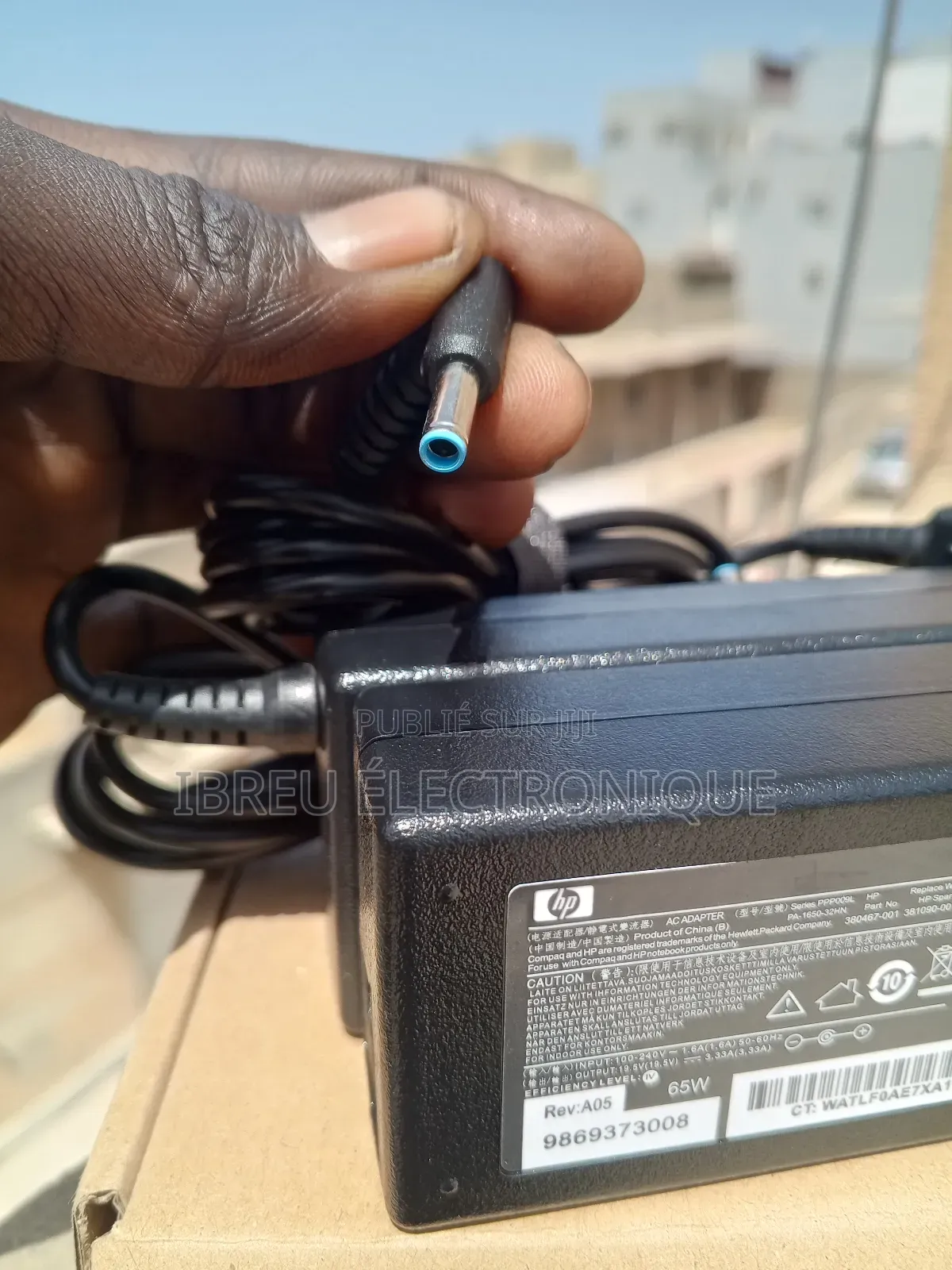 Chargeur Ordinateur Hp – Pin Bleu 65w (Qualité Premium)