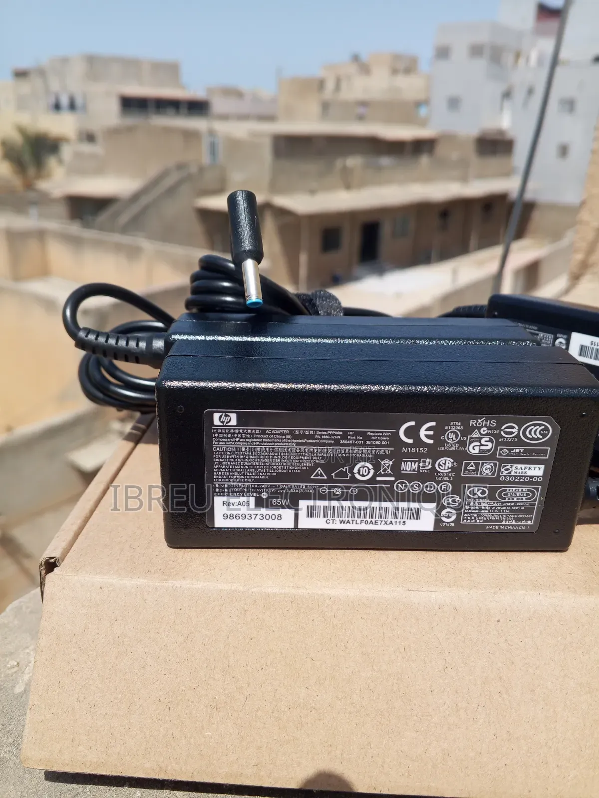 Chargeur Ordinateur Hp – Pin Bleu 65w (Qualité Premium)