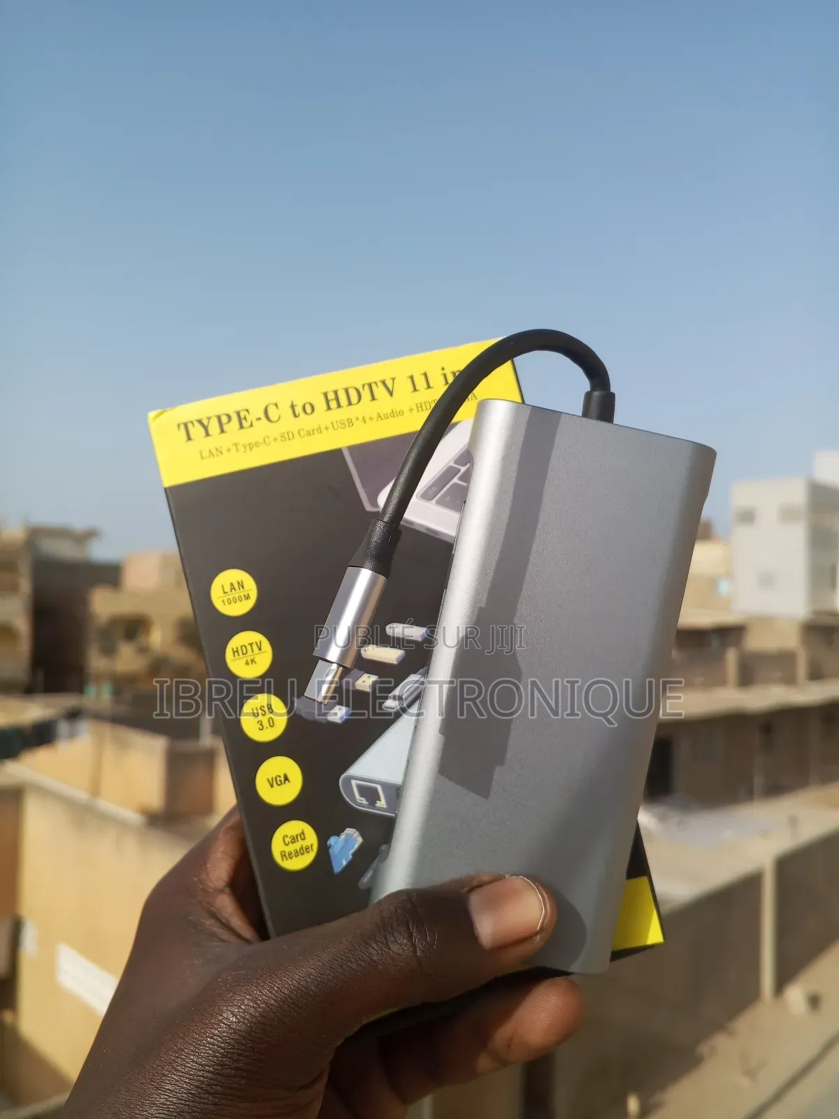 Hub Adaptateur Type C 11 en 1 Avec Charge Rapide 100w