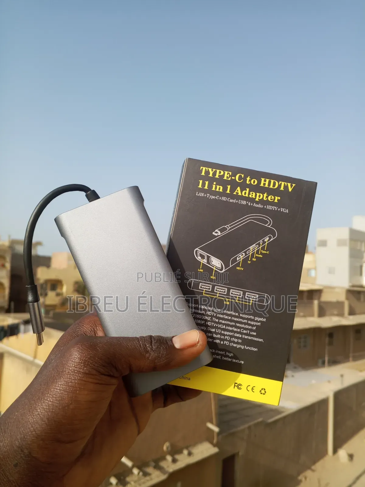 Hub Adaptateur Type C 11 en 1 Avec Charge Rapide 100w