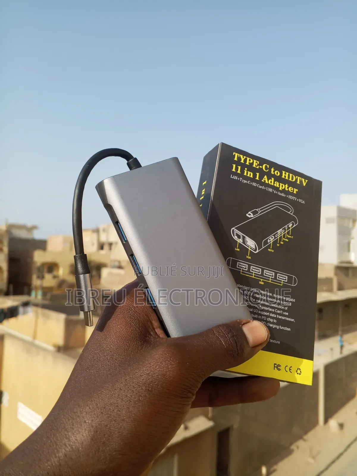 Hub Adaptateur Type C 11 en 1 Avec Charge Rapide 100w