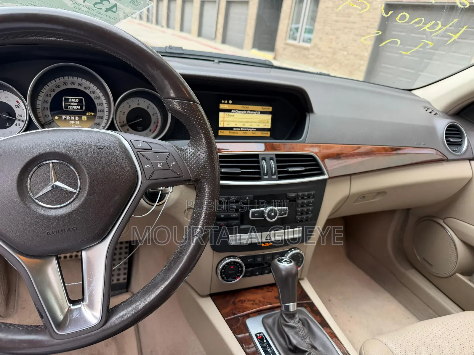 Mercedes-Benz C300 Luxury 4Matic Sedan AWD (3.0L 6cyl 7A) 2012 Bleu