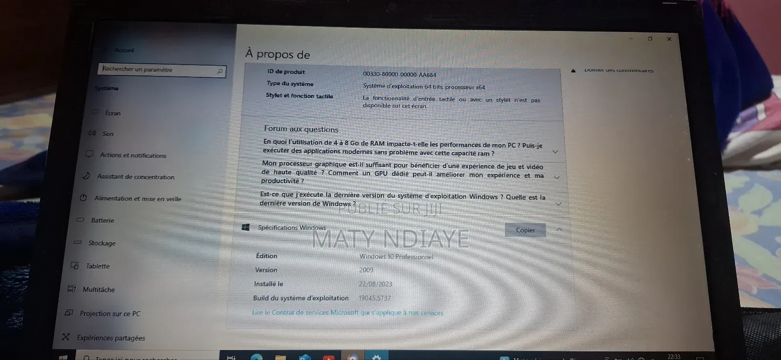 Ordinateur portable Packard Bell Dot 4GB Autre SSD 512GB