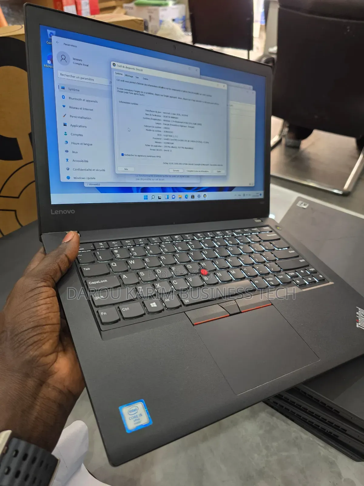 Nouveau Lenovo ThinkPad T470 8GB Intel Core i5 SSD 256GB