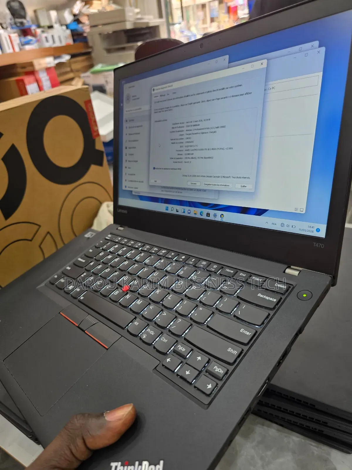 Nouveau Lenovo ThinkPad T470 8GB Intel Core i5 SSD 256GB
