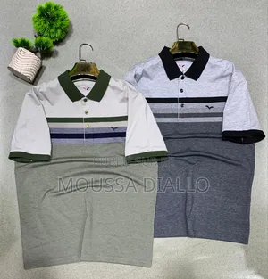Polo Homme Élégant À Rayures