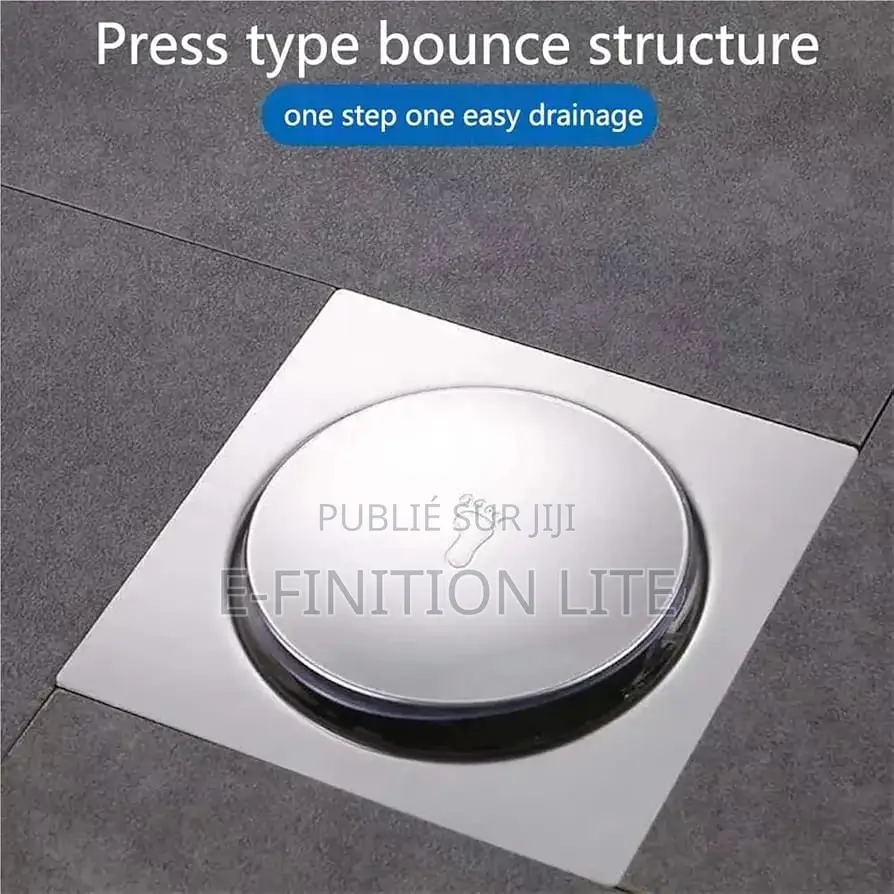 Promotion Korité : Siphon Sol Avec Bonde Clic Clac