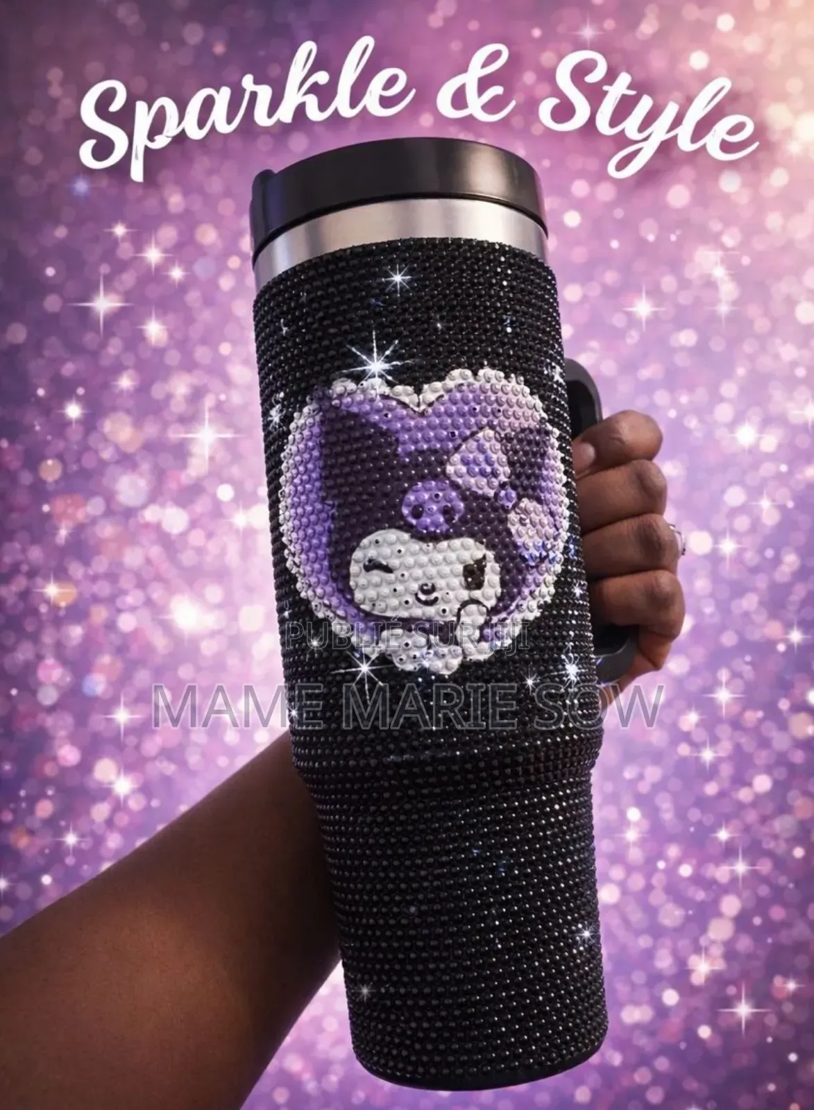 Gourde Style Stanley Perlée