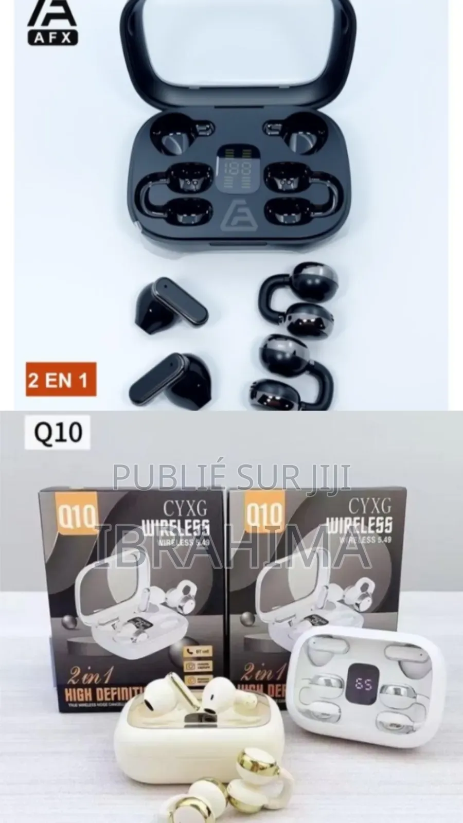 Écouteur Bluetooth Nouveau Modèle 2 en 1