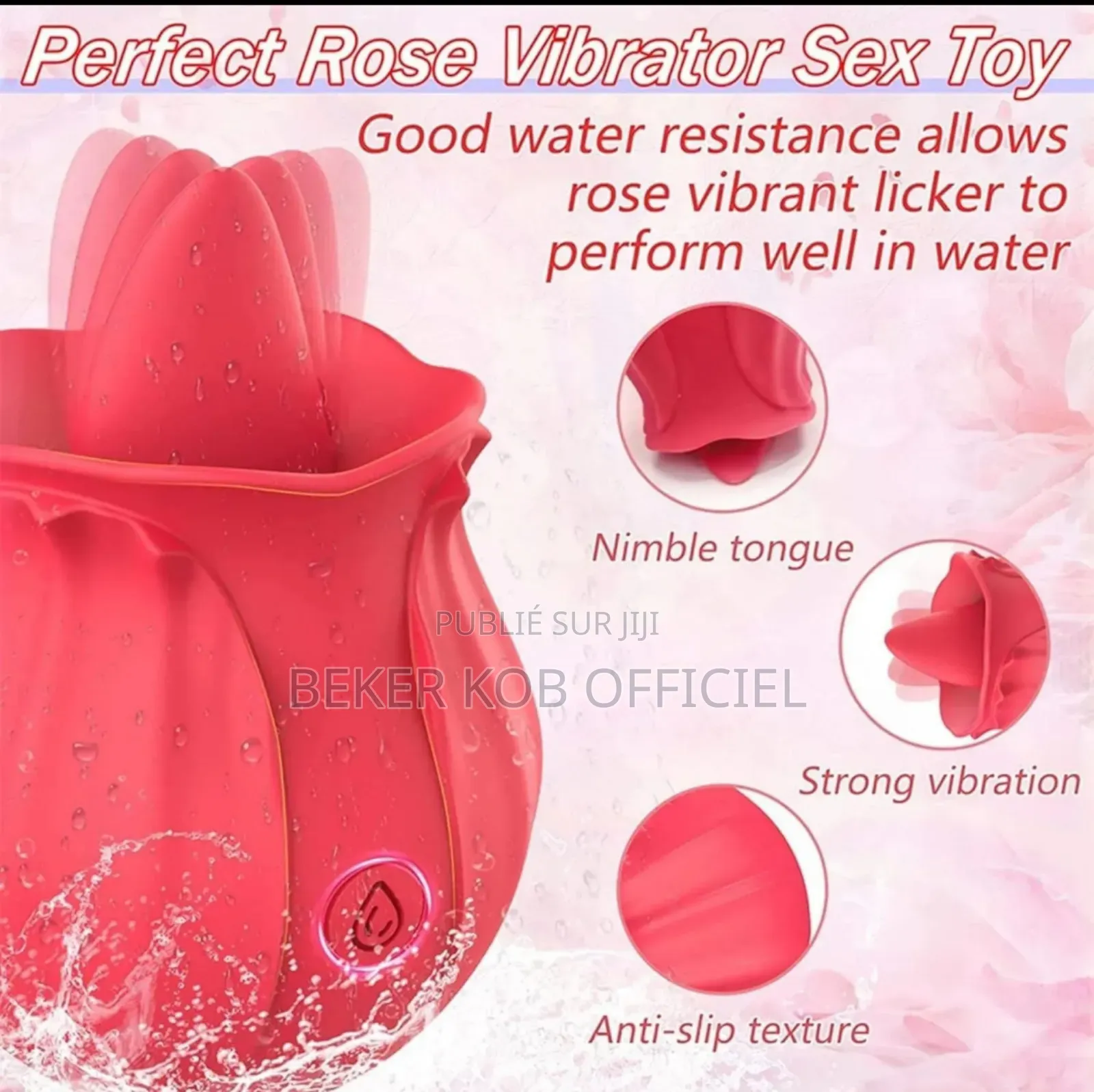 Vibrateur Clitoridien en Silicone Forme De Langue