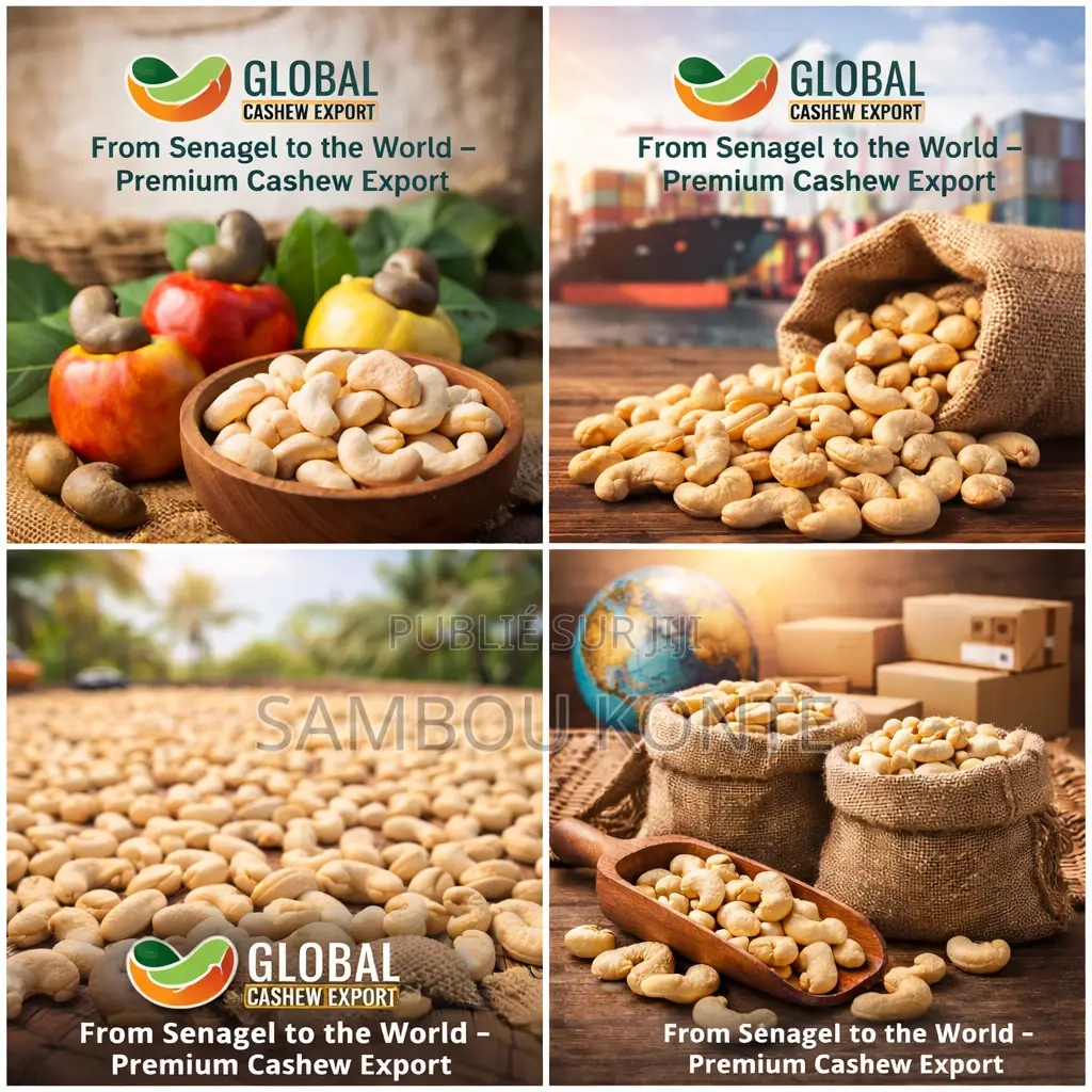 Slogan : “From Senegal to the World – Premium Cashew Export.”