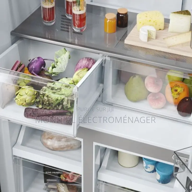 Ref Haier Side By Side 4 Portes Avec Fontaine Gris Hcw58f8ewmp