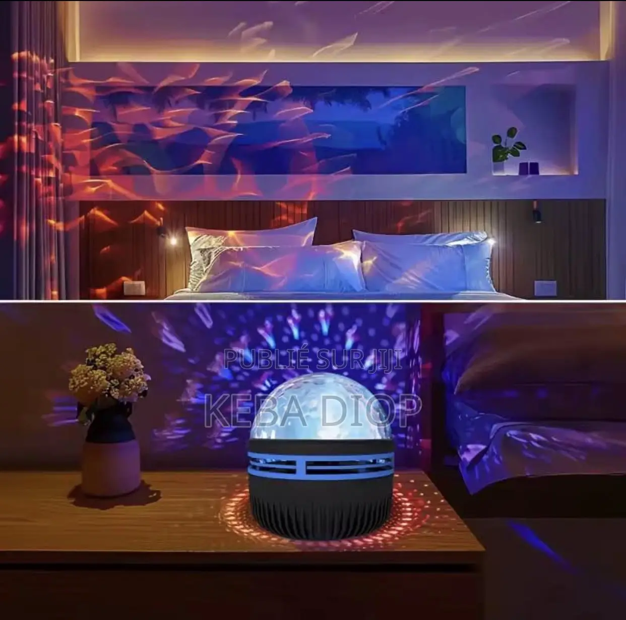 Veilleuse Ciel Étoilé Moonu Stars – 5 000 F + Télécommande