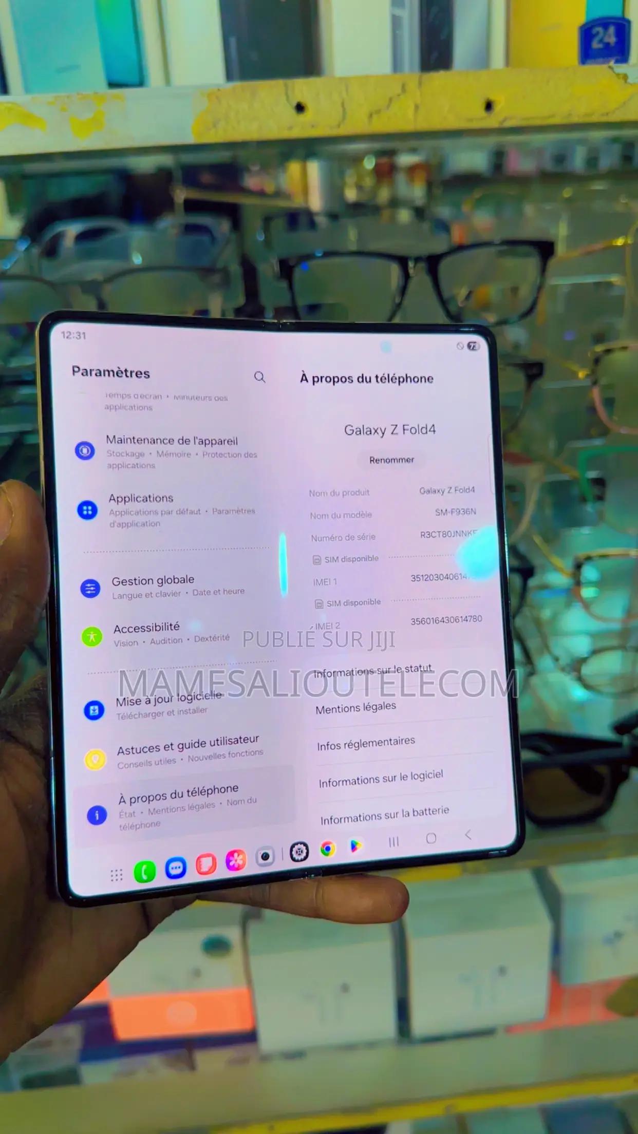 Samsung Galaxy Z Fold4 256 GB Argenté