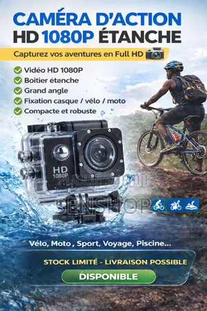 Caméra Sport Hd 1080p Étanche – Capturez Chaque Instant