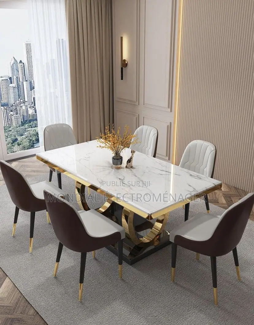 Table À Manger en Marbre 4, 6, 8 Places Haut De Gamme