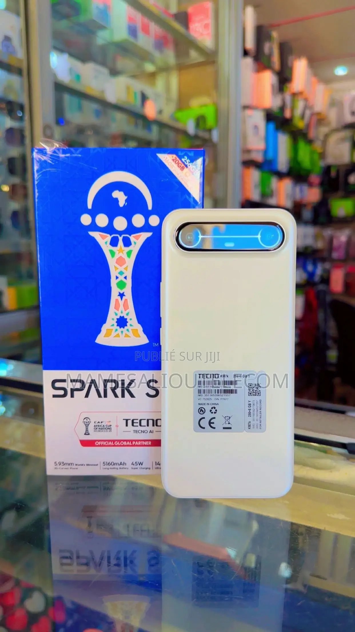 Nouveau Tecno Spark Slim 256 GB Blanc
