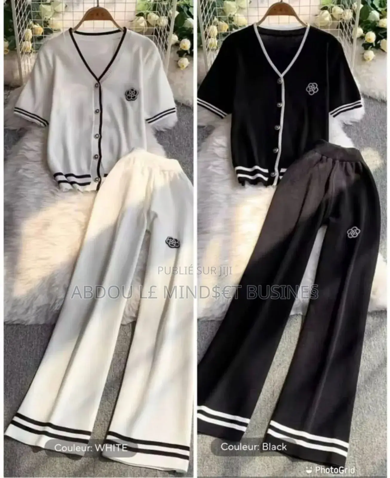 Ensemble Chemise Chinoise 100% Coton Disponible
