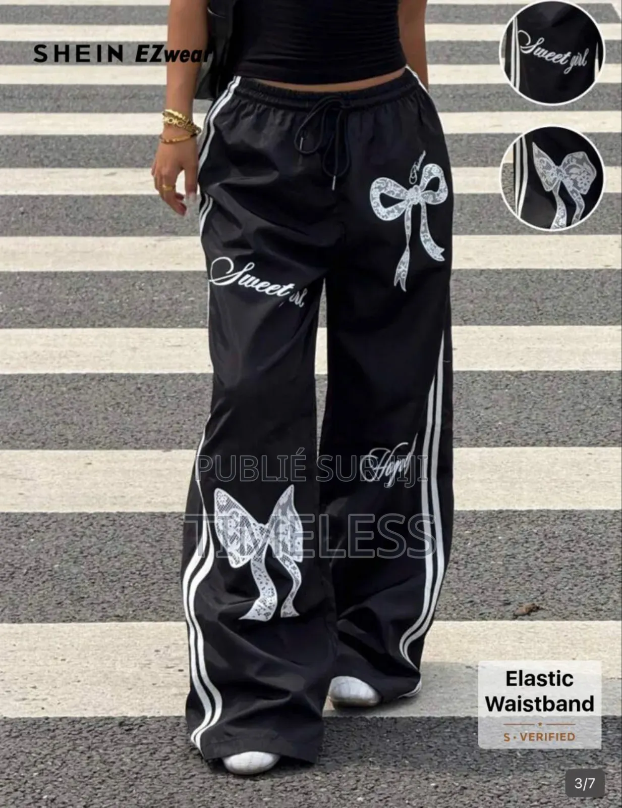 Pantalon Streetwear Large (Oversize) Pour Femme