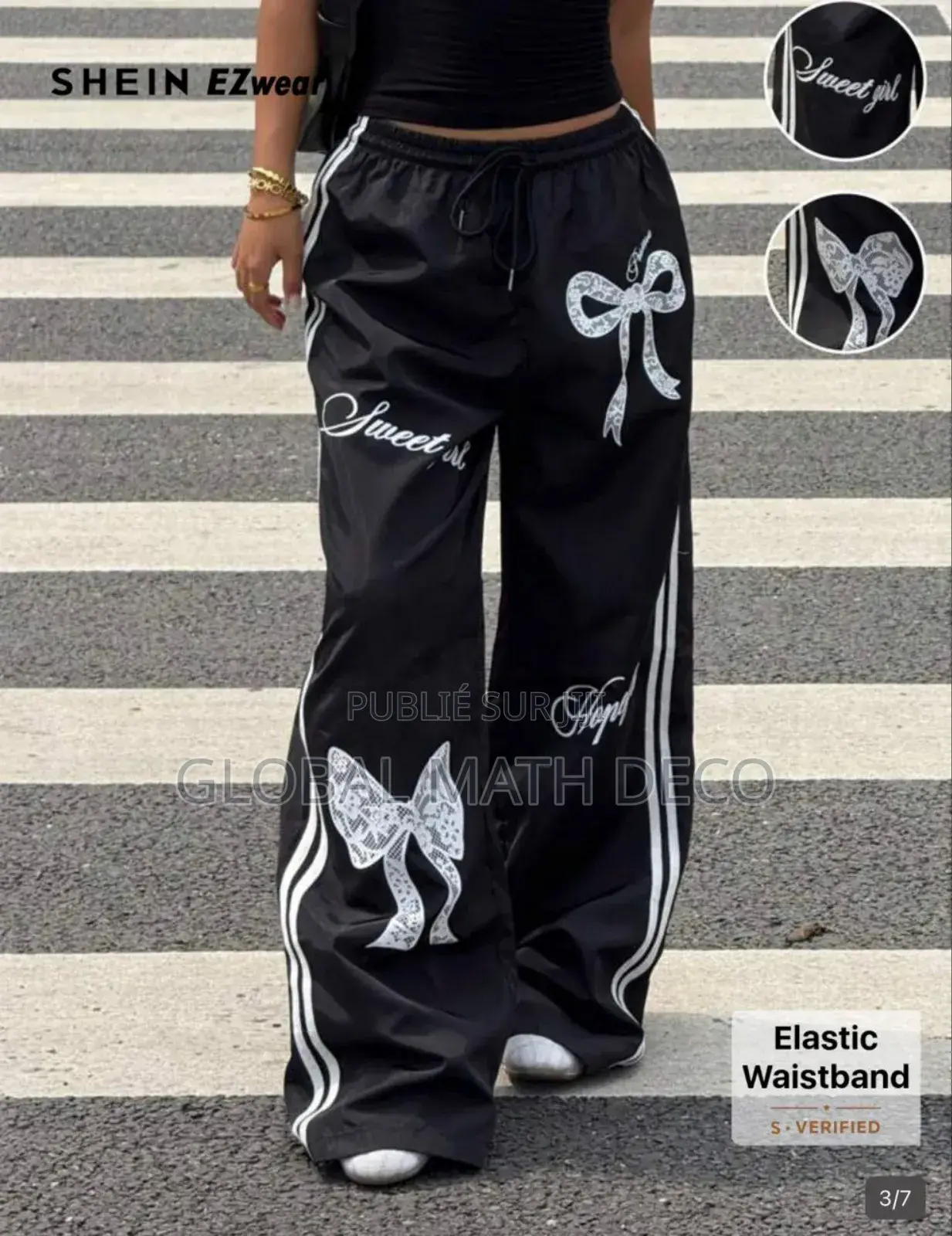 Pantalon Streetwear Large (Oversize) Pour Femme