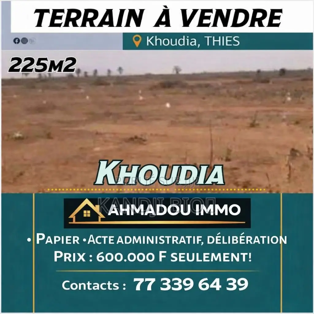 Terrain À Vendre Khoudia