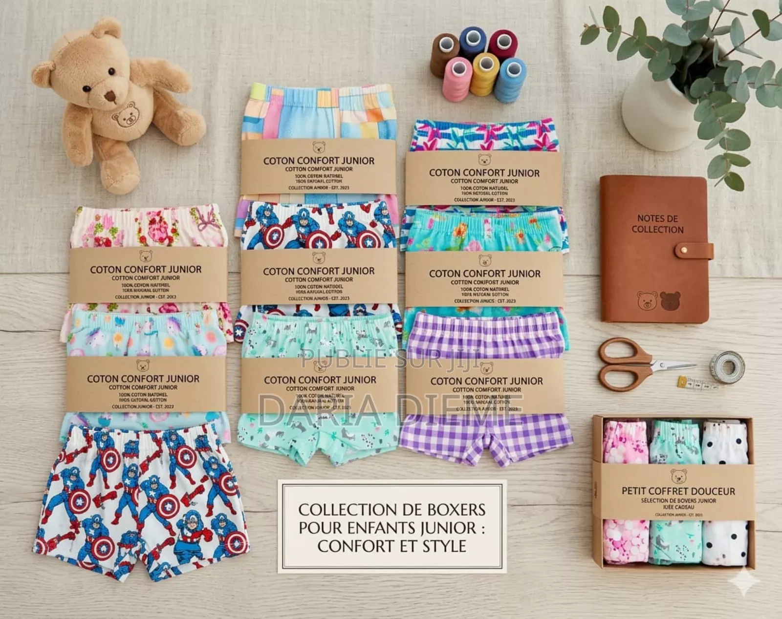 Boxers Coton Pour Enfant