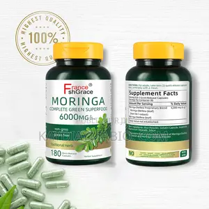 Moringa 6000mg – Superfood Naturel Énergie Bien-Être | 180 Gélules