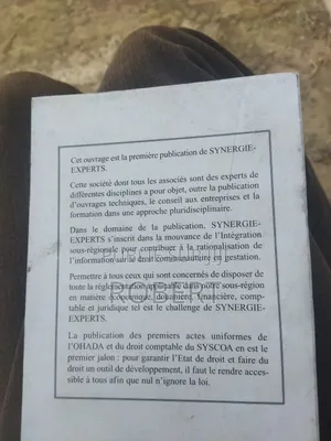 Livre : Acte Uniformes Ohada