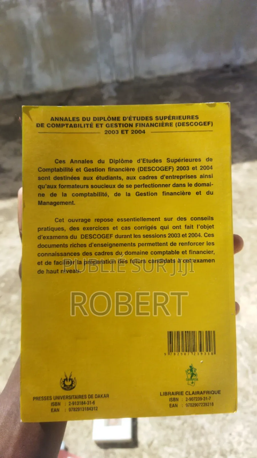 Annales Du Diplôme d'Études Supérieures De Comptabilité Et Gestion