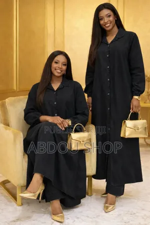 Ensemble Robe Chemise Bas Large Jean Disponible