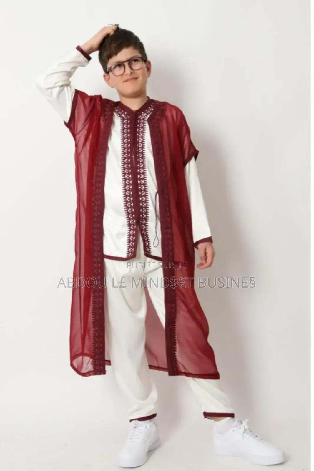 Abaya Pour Enfants 3 Pièces Disponible