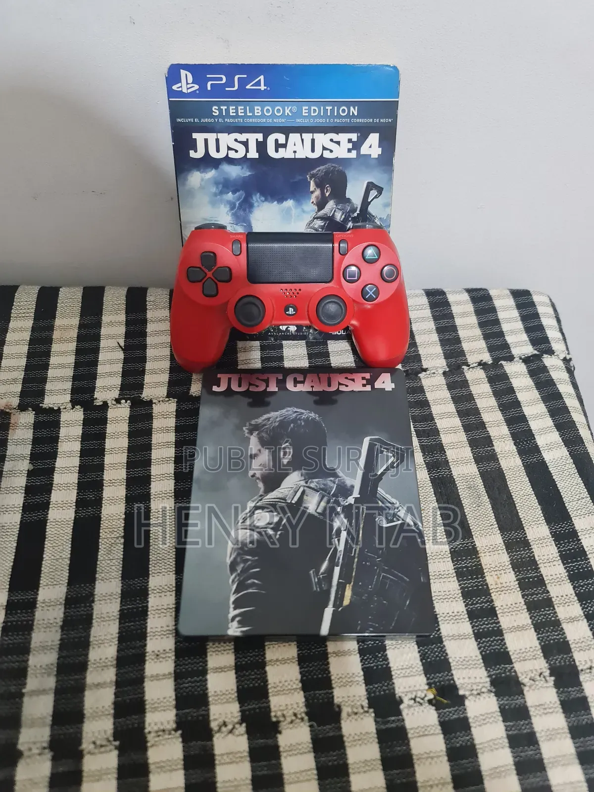 Manette Ps4 + Jeu Just Cause 4