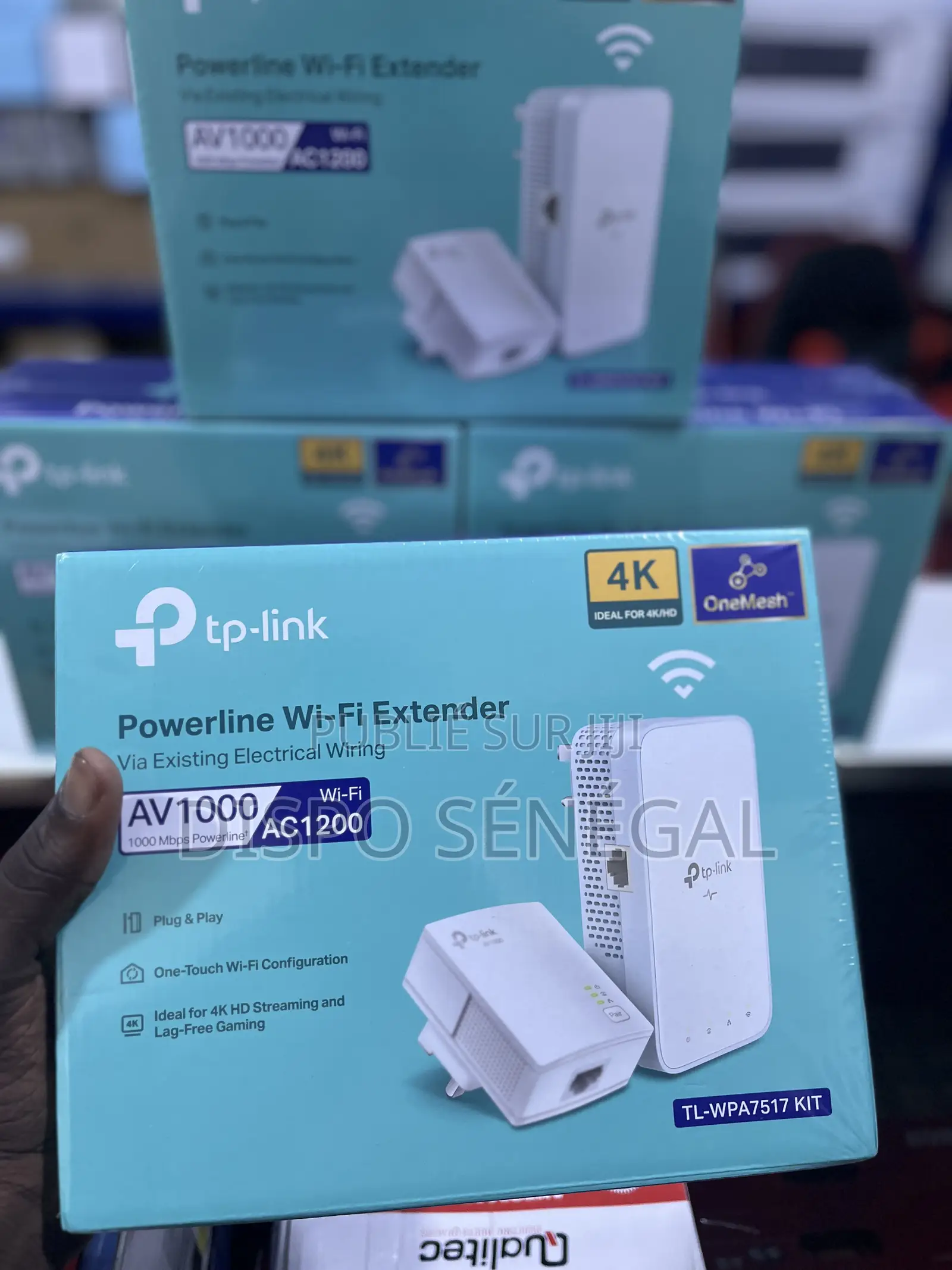 Kit CPL Av1000 + Wifi Ac Bi-Bande Gigabit