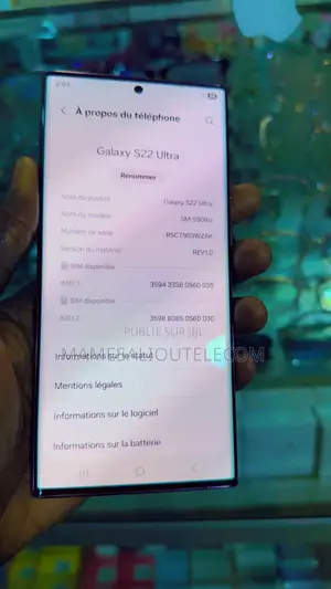 Nouveau Samsung Galaxy S22 Ultra 5G 128 GB Bleu