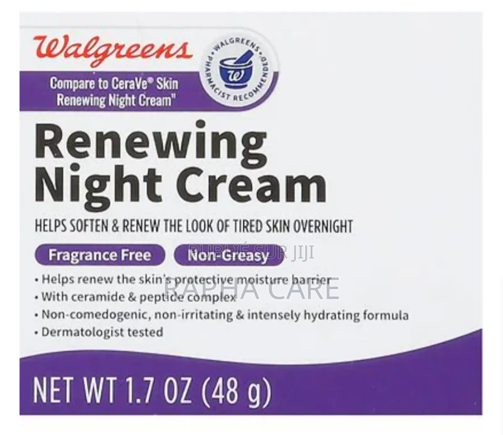 Crème Nuit Riche en Céramides Et Peptides Pour Une Peau Jeune Et Douce