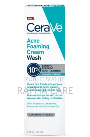 Cerave Anti Acné Et Points Noirs Sur Le Visage Et Le Corps.