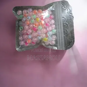 Perles en Acrylique À Rayures