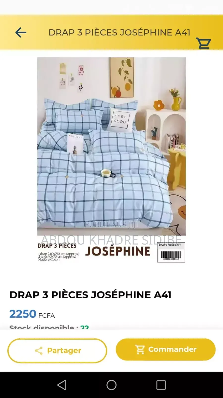 Drap 3 Pièces
