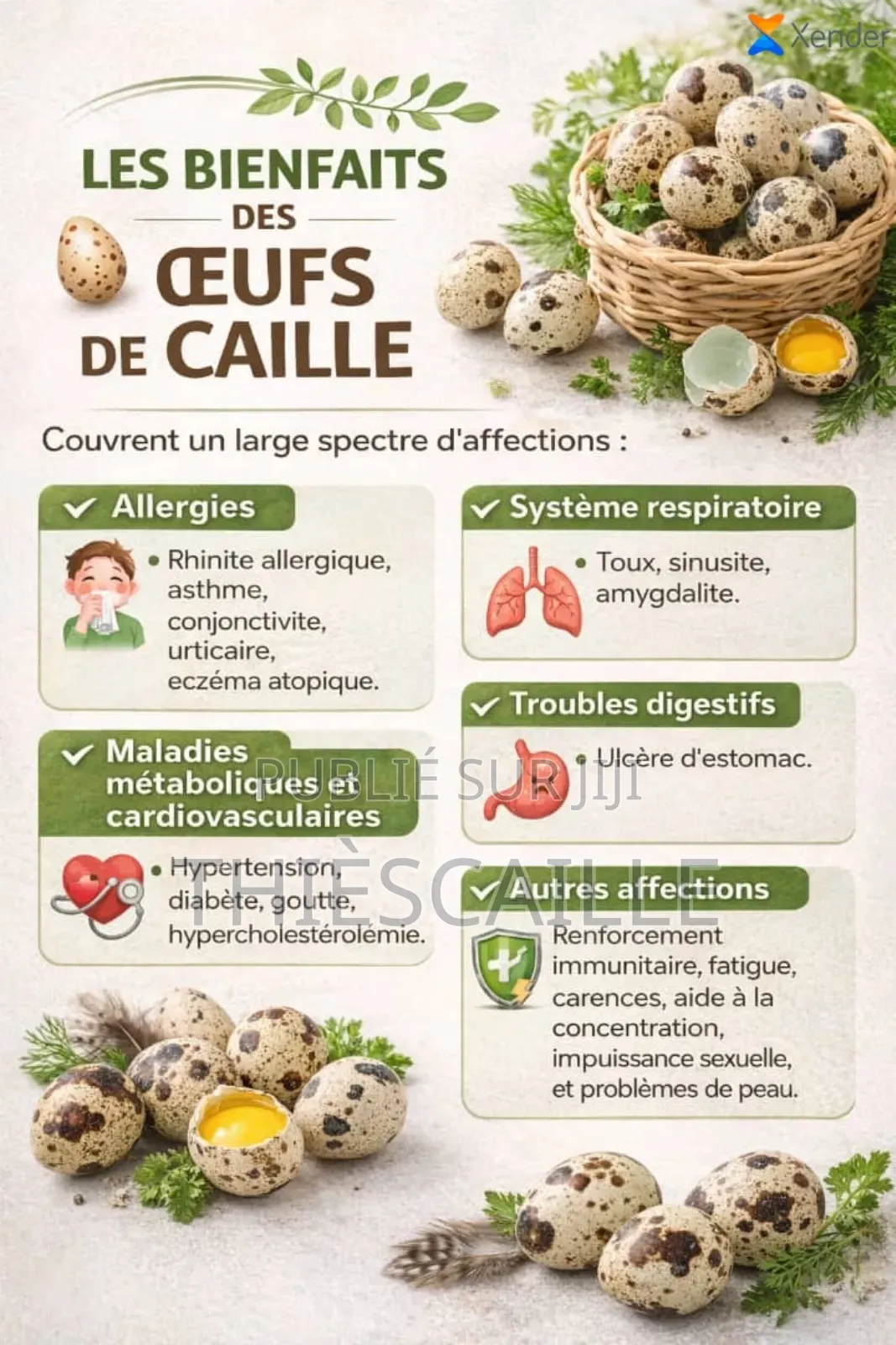 Œufs De Caille De Thiès Caille