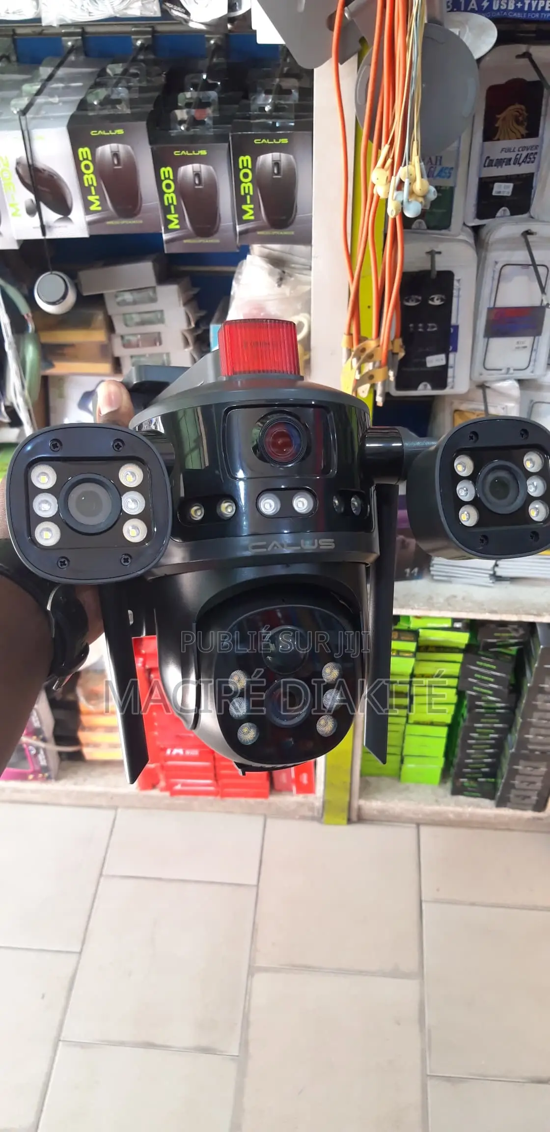 Camera Surveillance Triple Objectif Solaire