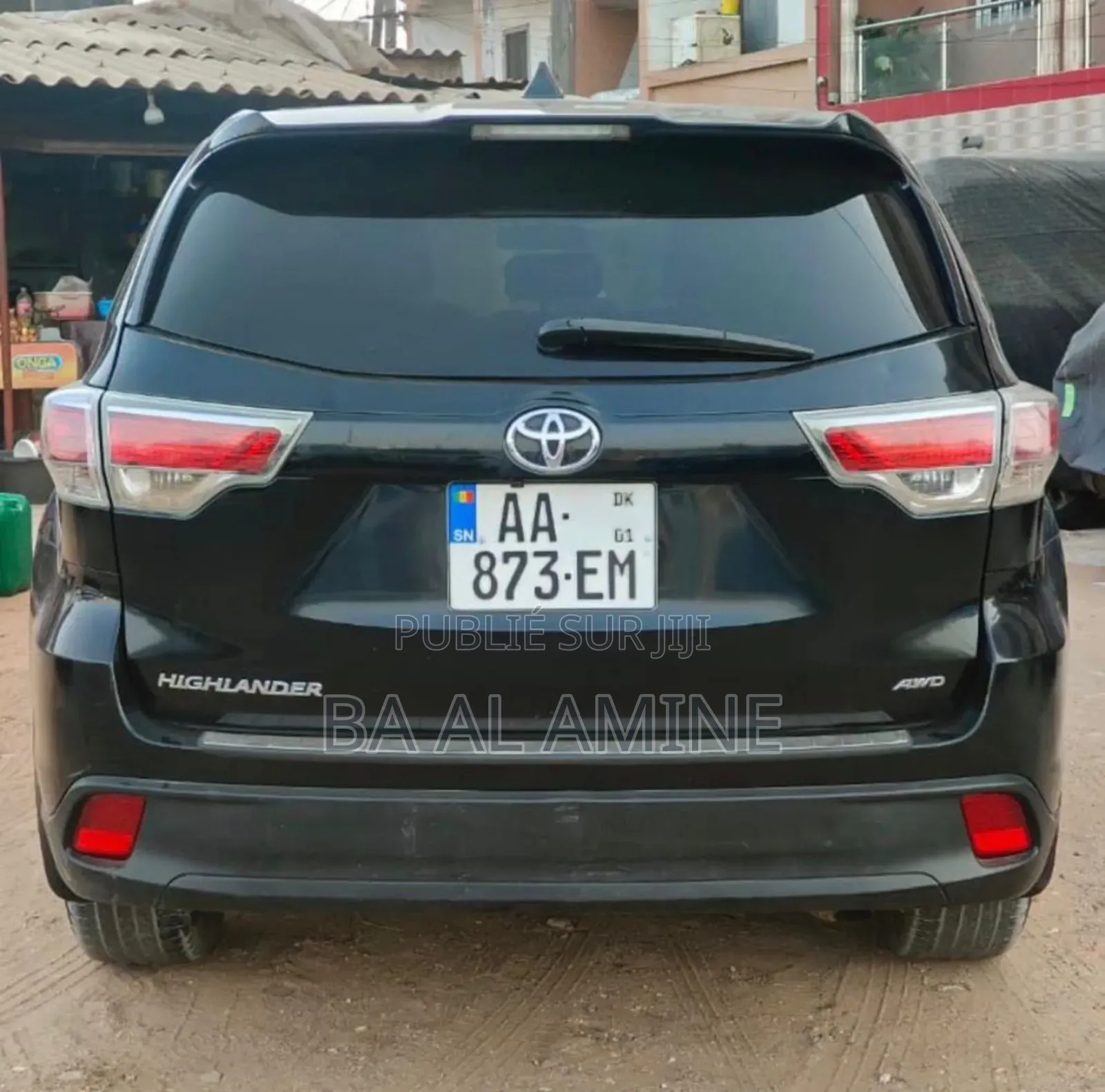 Toyota Highlander Limited V6 4x4 (3.5L 6cyl 6A) 2016 Noir
