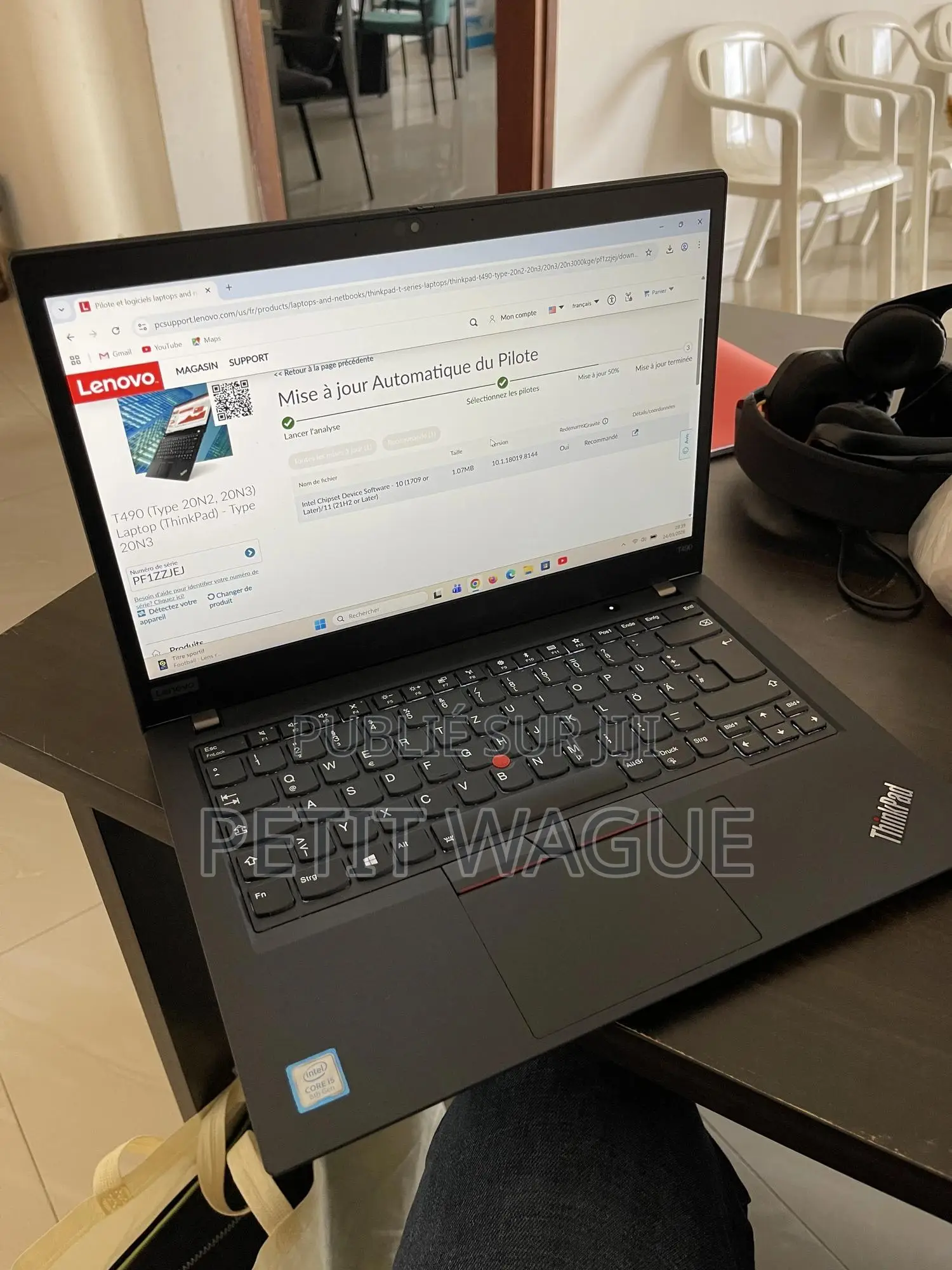 Ordinateur portable Lenovo Thinkpad T490s 8GB Intel Core i5 SSD 500GB