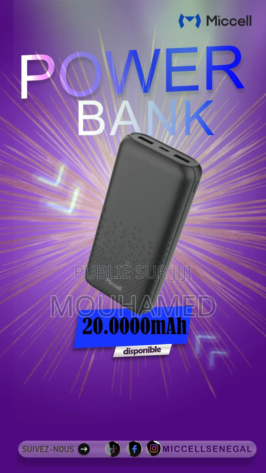 Powerbank Ultra Rapide 30000mah