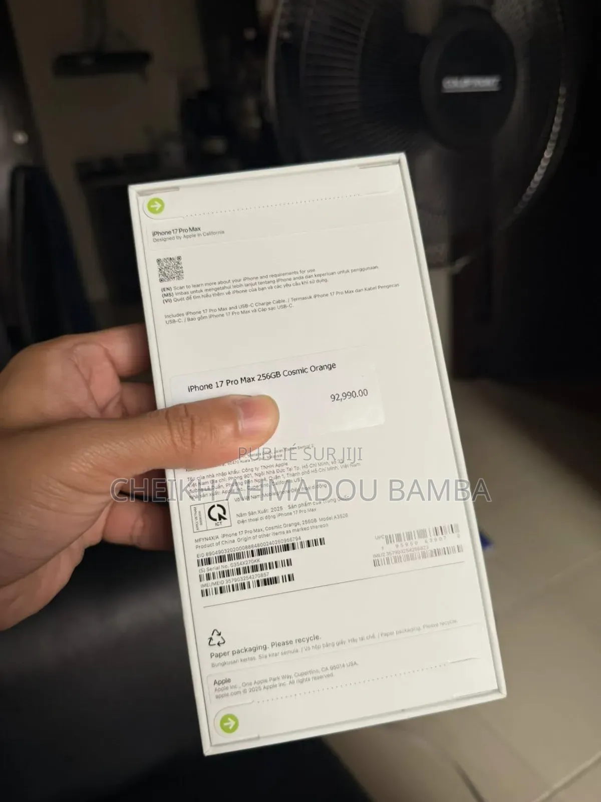 Nouveau Apple iPhone 17 Pro Max 256 GB Orange