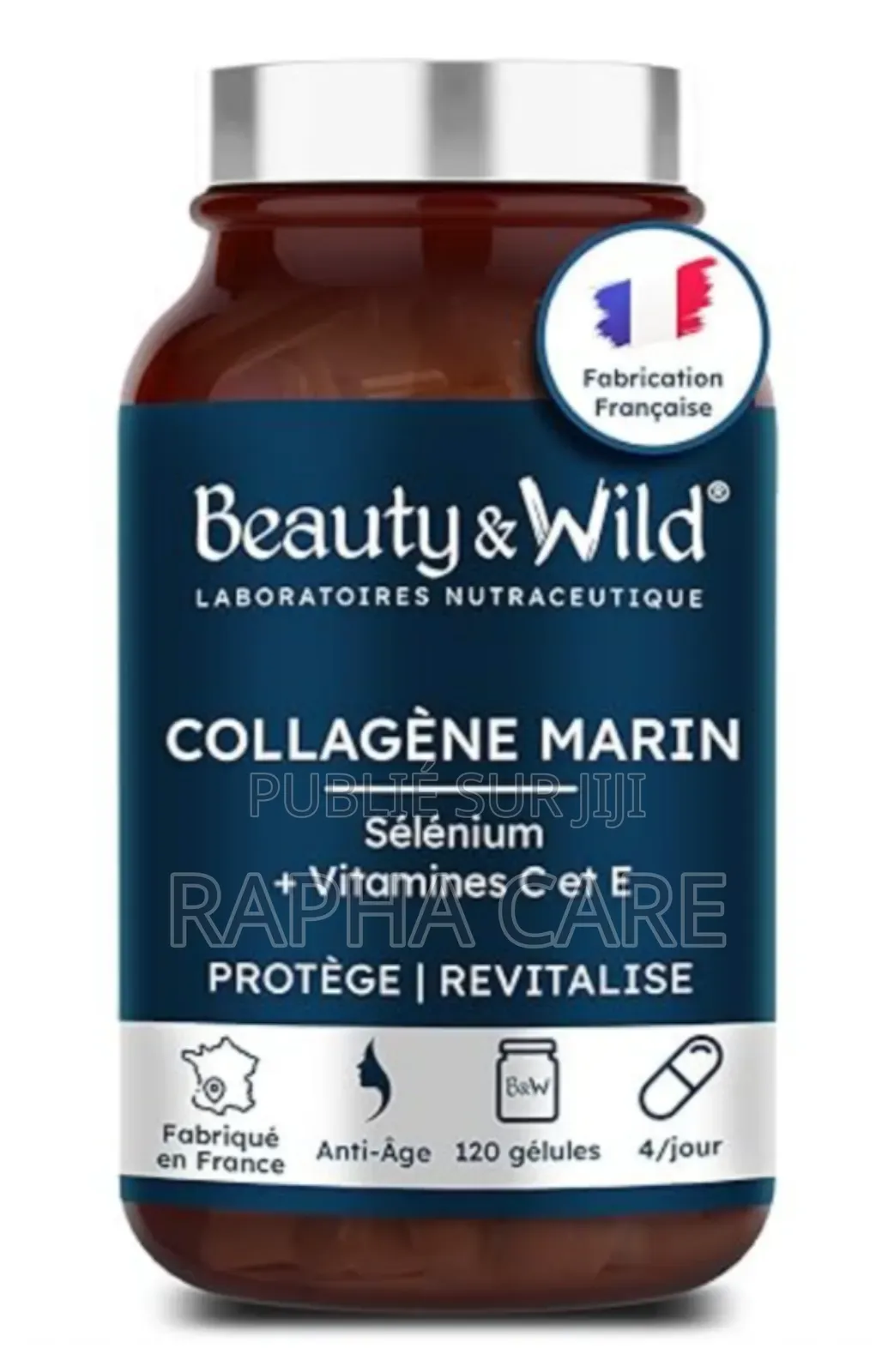 Anti-Âge Contenant: Collagène Marin, Sélénium, Vitamines C Et E