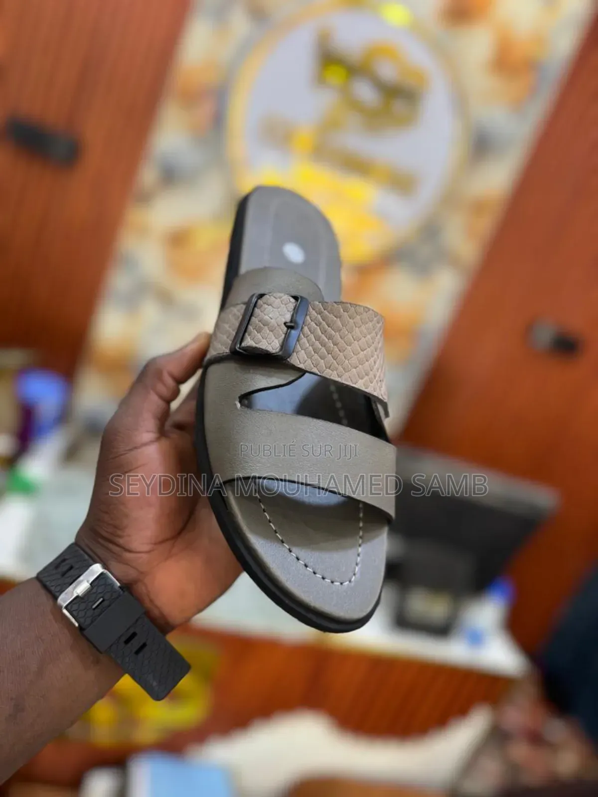 Sandales en Cuir Pour Hommes