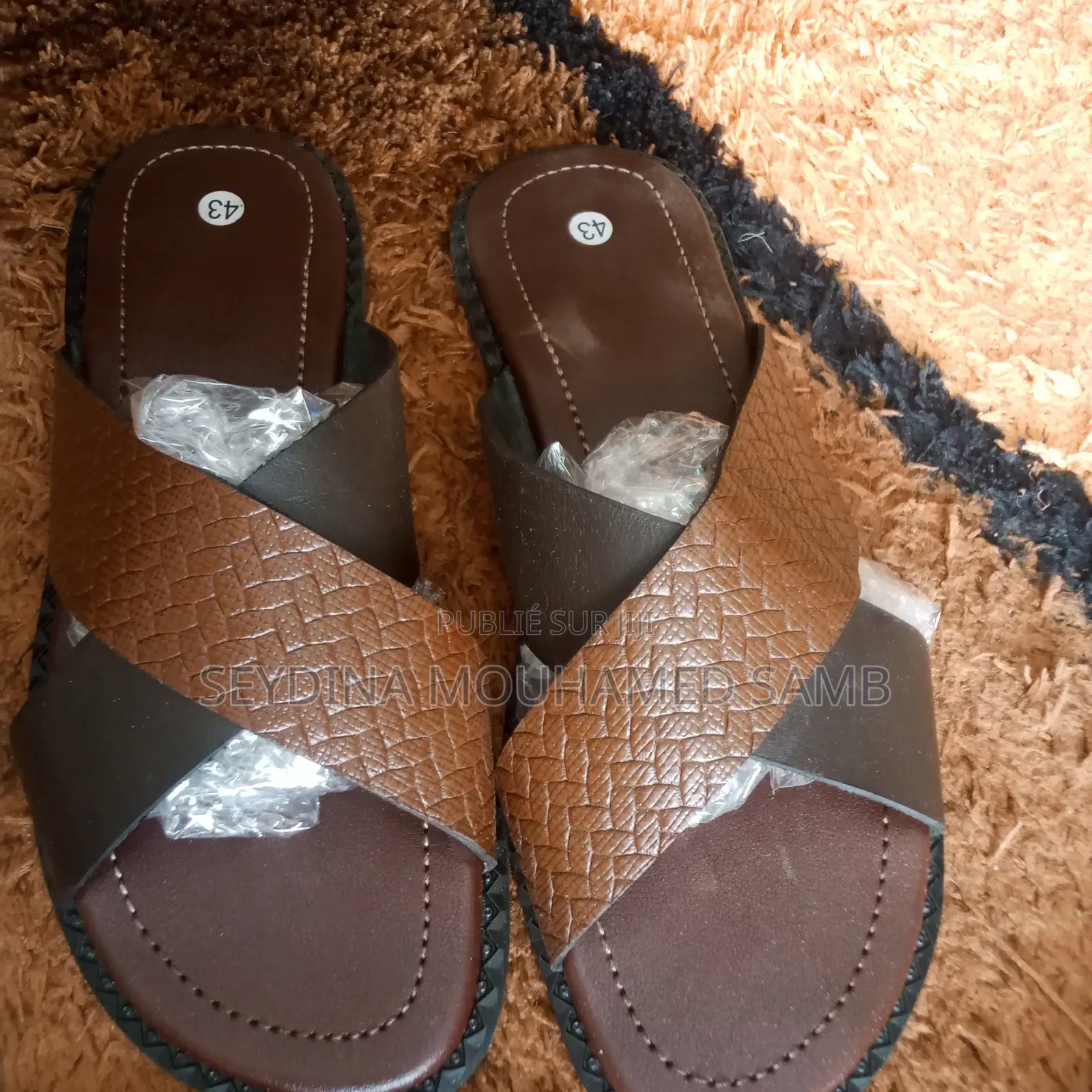 Sandales en Cuir Pour Hommes