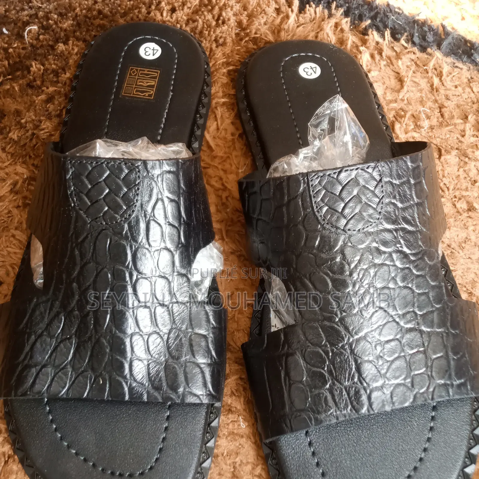 Sandales en Cuir Pour Hommes