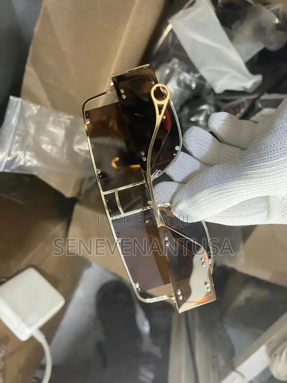 Grande Monture, Style Punk, en Métal, Pour Un Look Tendance.