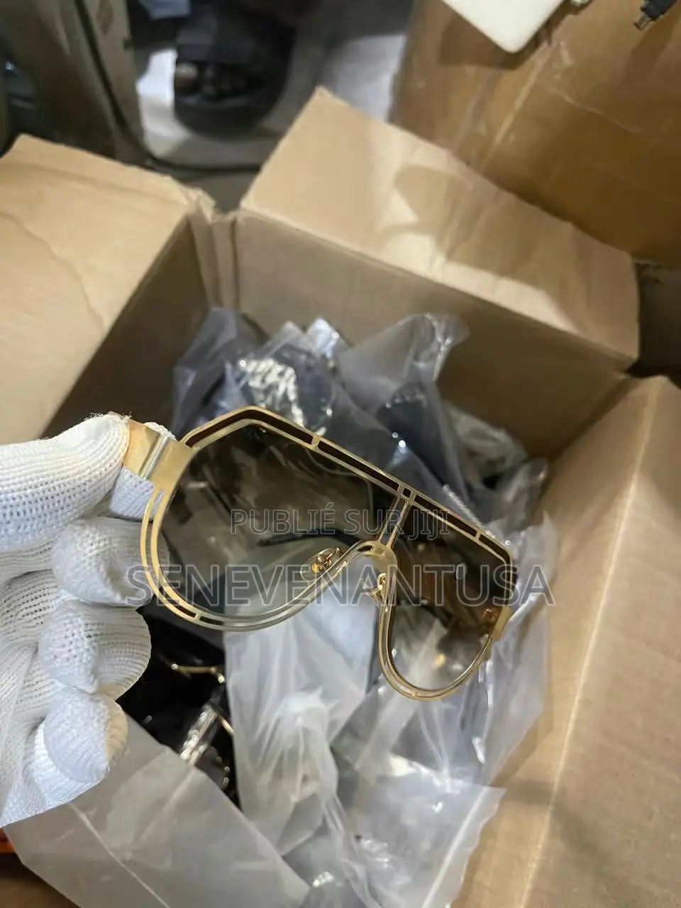 Grande Monture, Style Punk, en Métal, Pour Un Look Tendance.